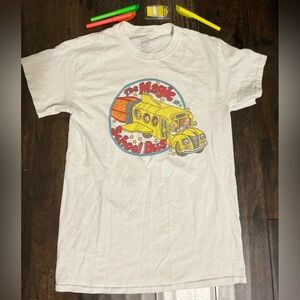 The Magic School Bus Vintage Short Sleeve Shirt Small Unisex Back to School Cool